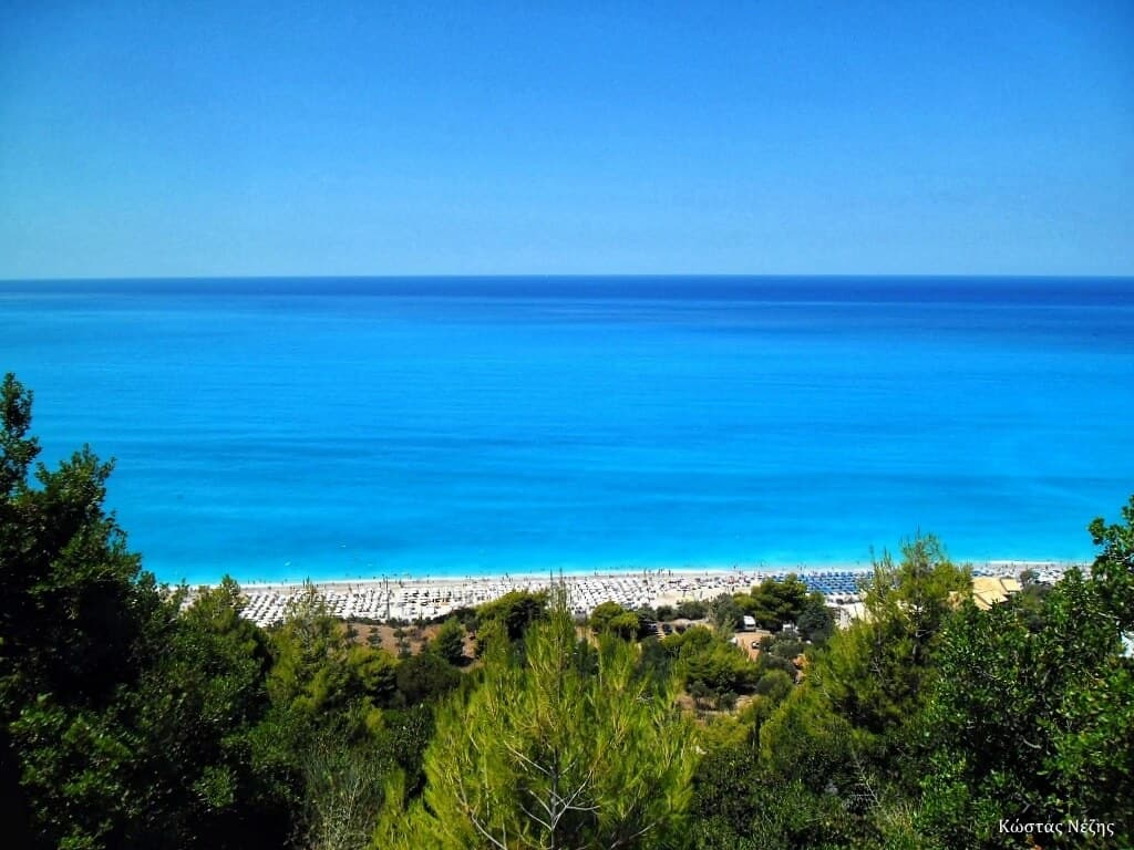 Λευκάδα - παραλία Κάθισμα