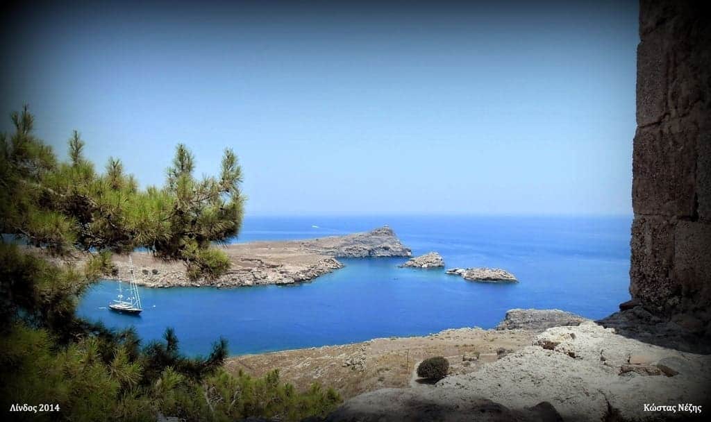 Λίνδος - θέα από την ακρόπολη